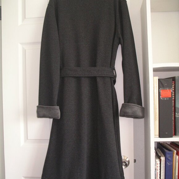 Kirkland Signature Men's plush warm gray velour calf length robe size XL - Picture 6 of 11